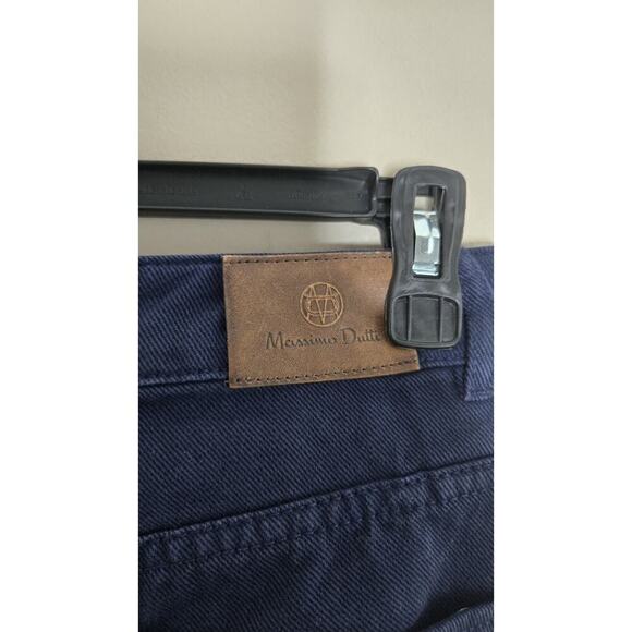 Massimo Dutti Womens Mid Rise Dark Wash Navy Denim Jeans Size 2 - Picture 2 of 10